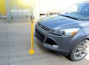 Folding bollard blocking