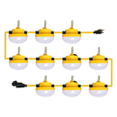Construction String Light - 10 Lights, 100 ft, 3 Prong Plug