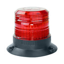 Large red strobe with black base on a white background.