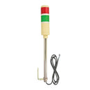 Signal light with red and green lights on a white background.