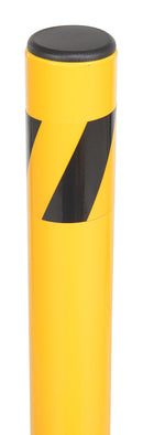 Cap on Yellow Folding Bollard