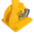 Padlock on Folding Bollard Mechanism