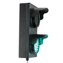 Green 4 Inch angled traffic light.