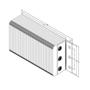 Black on white technical drawing with dimensions.