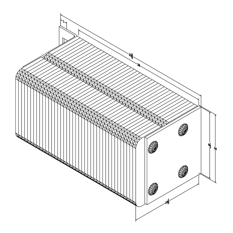 Black on white technical drawing with dimensions.
