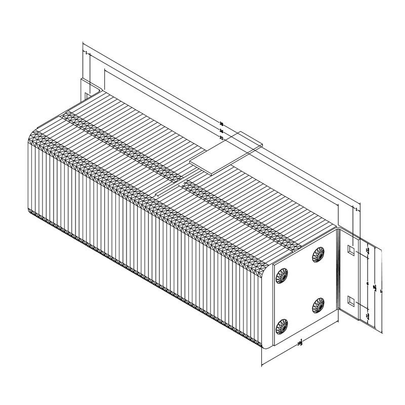 Black on white technical drawing with dimensions.