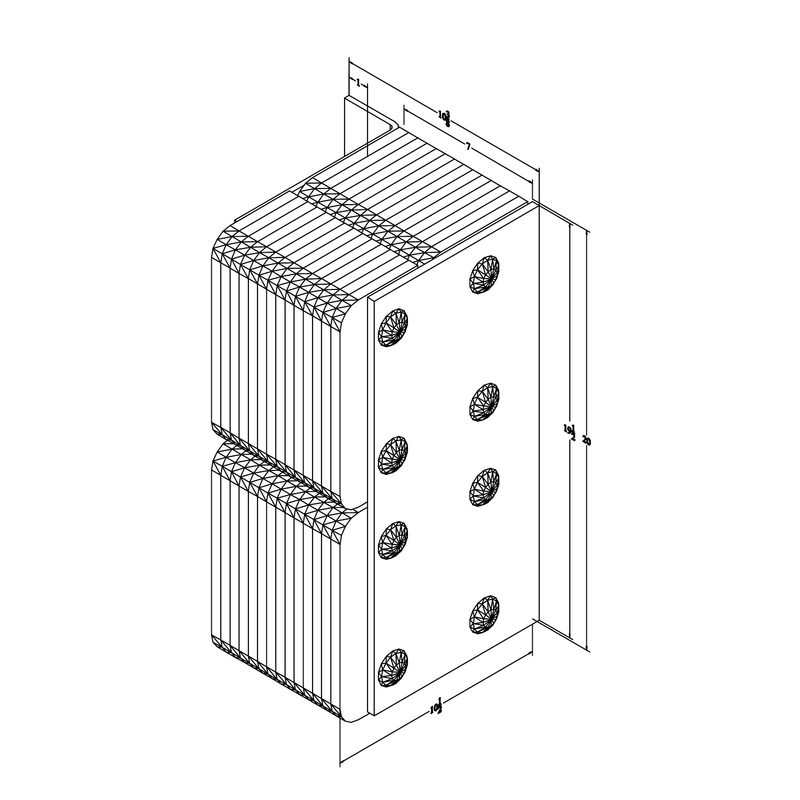 Black on white technical drawing with dimensions.