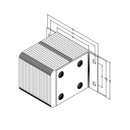 Black on white technical drawing with dimensions.