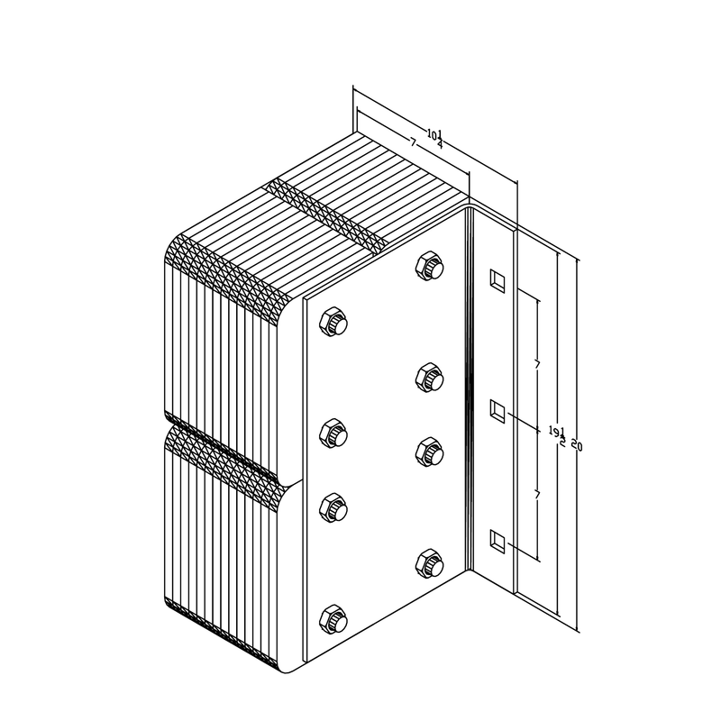 Black on white technical drawing with dimensions.