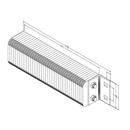 Black on white technical drawing with dimensions.