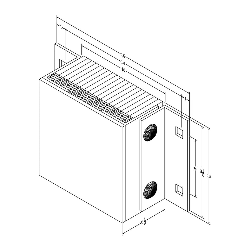 Black on white technical drawing with dimensions.