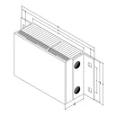 Black on white technical drawing with dimensions.