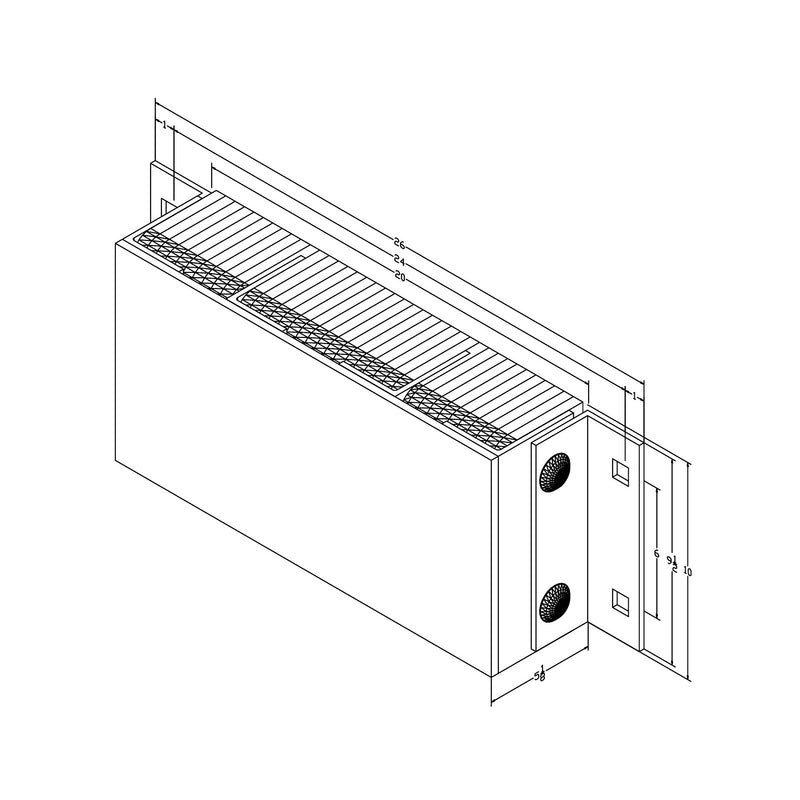 Black on white technical drawing with dimensions.