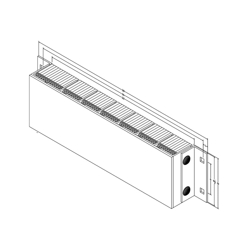 Black on white technical drawing with dimensions.