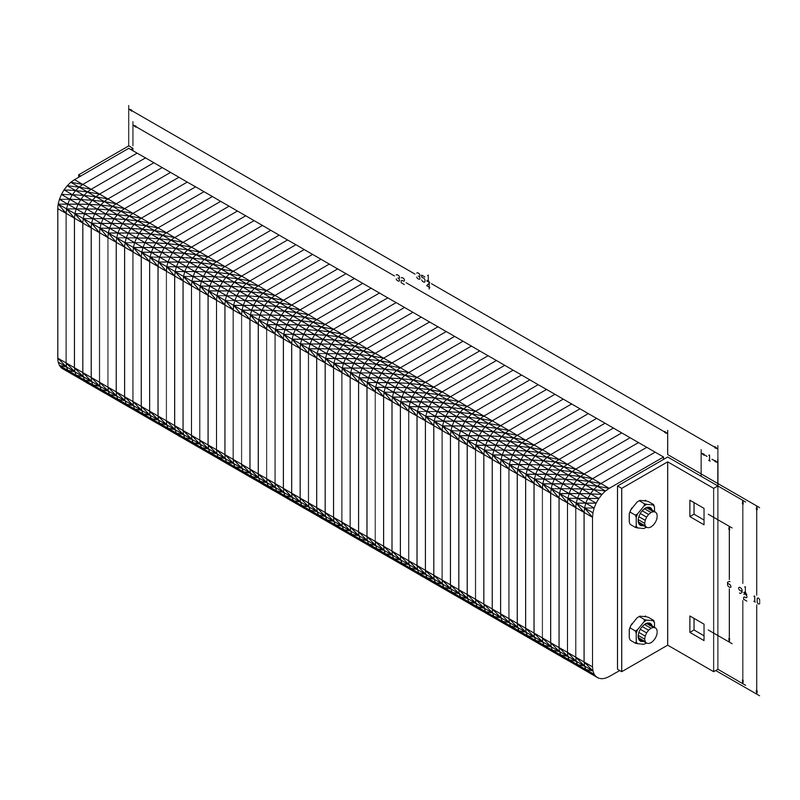 Black on white technical drawing with dimensions.