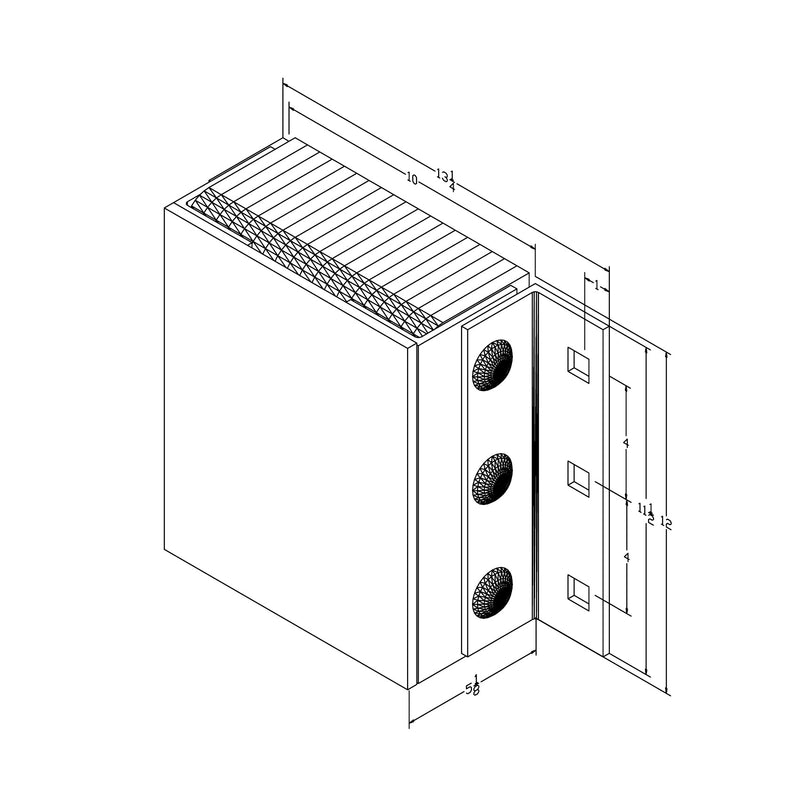 Black on white technical drawing with dimensions.