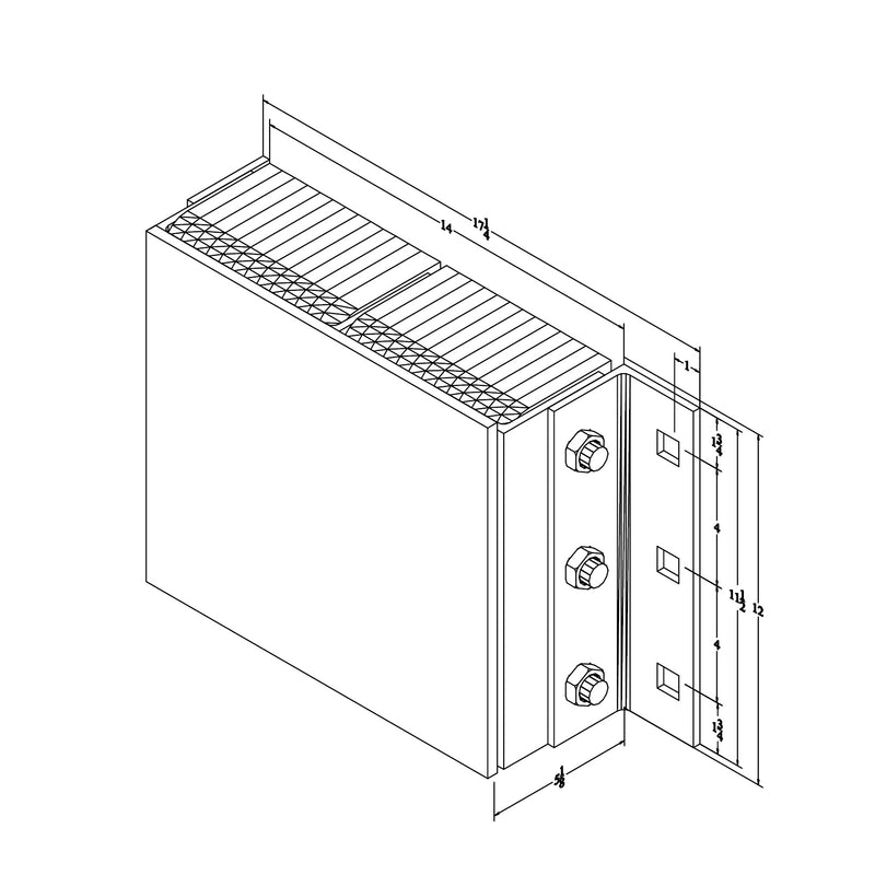 Black on white technical drawing with dimensions.