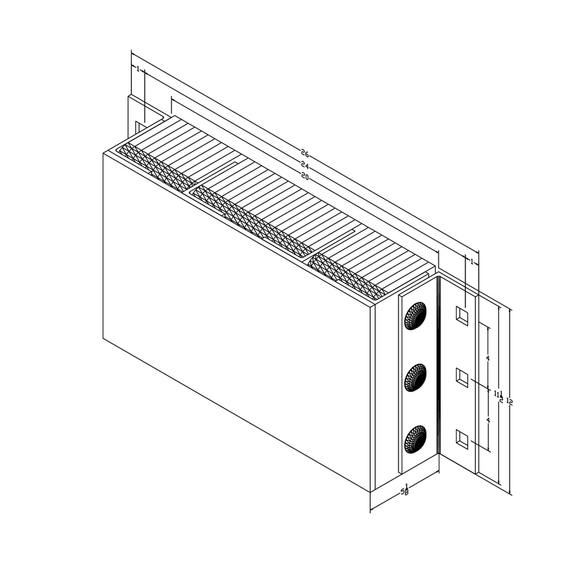 Black on white technical drawing with dimensions.
