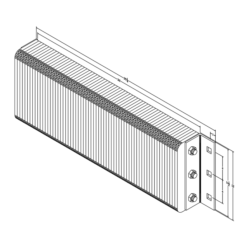 Black on white technical drawing with dimensions.