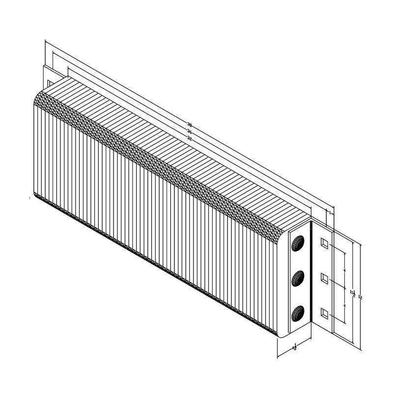Black on white technical drawing with dimensions.