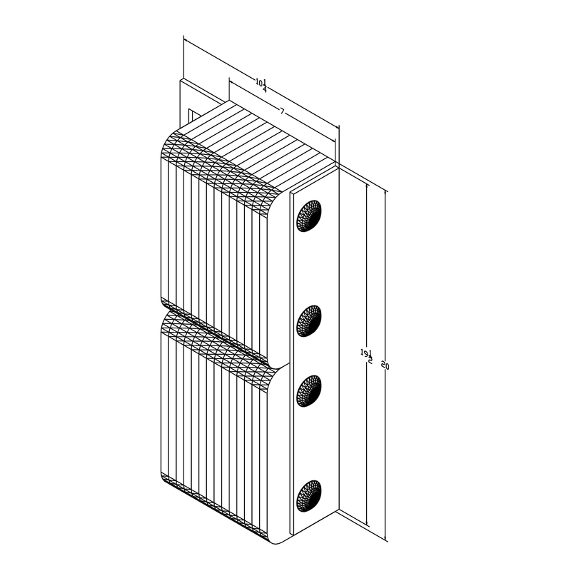 Black on white technical drawing with dimensions.