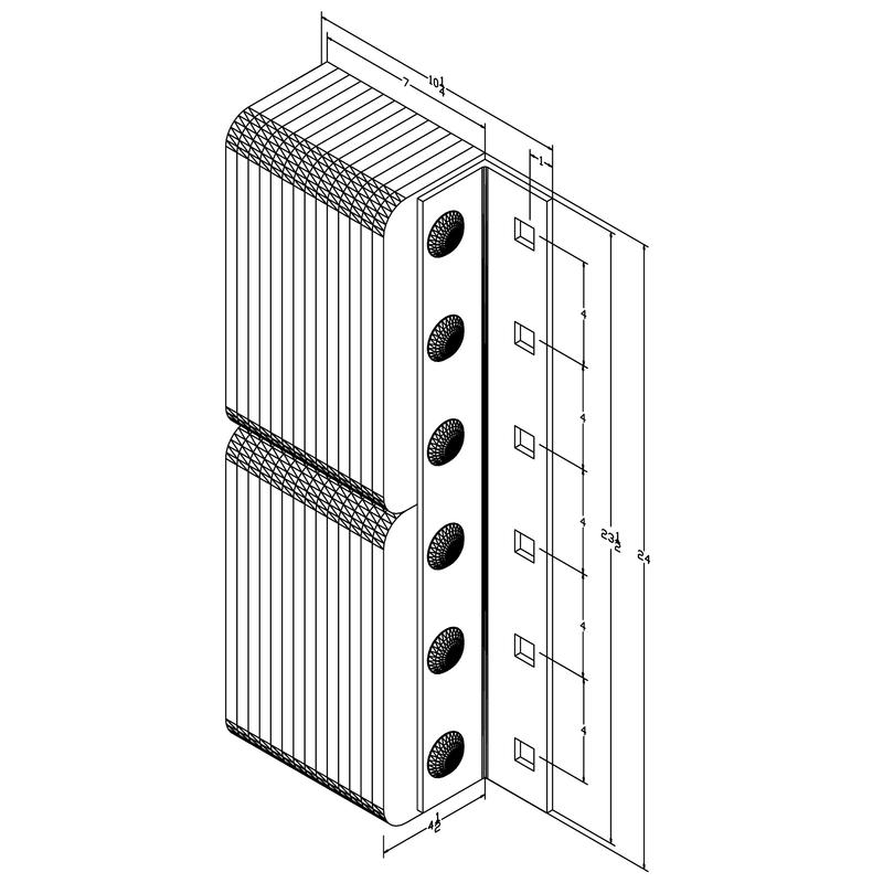 Black on white technical drawing with dimensions.