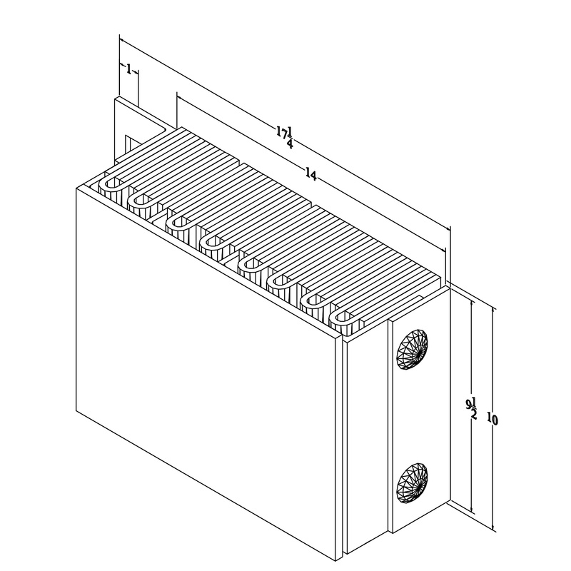 Black on white technical diagram with dimensions.