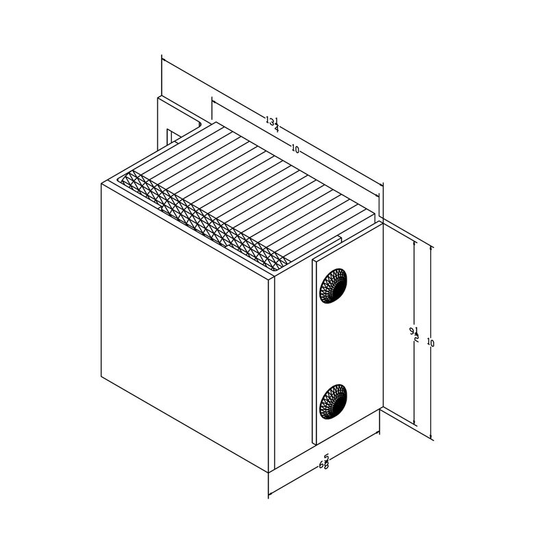 Black on white technical drawing with dimensions.