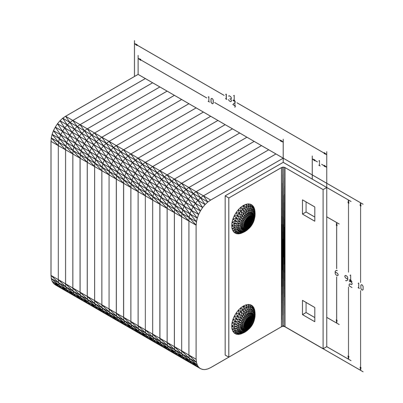 Black on white technical drawing with dimensions.