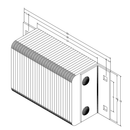Black on white technical drawing with dimensions.