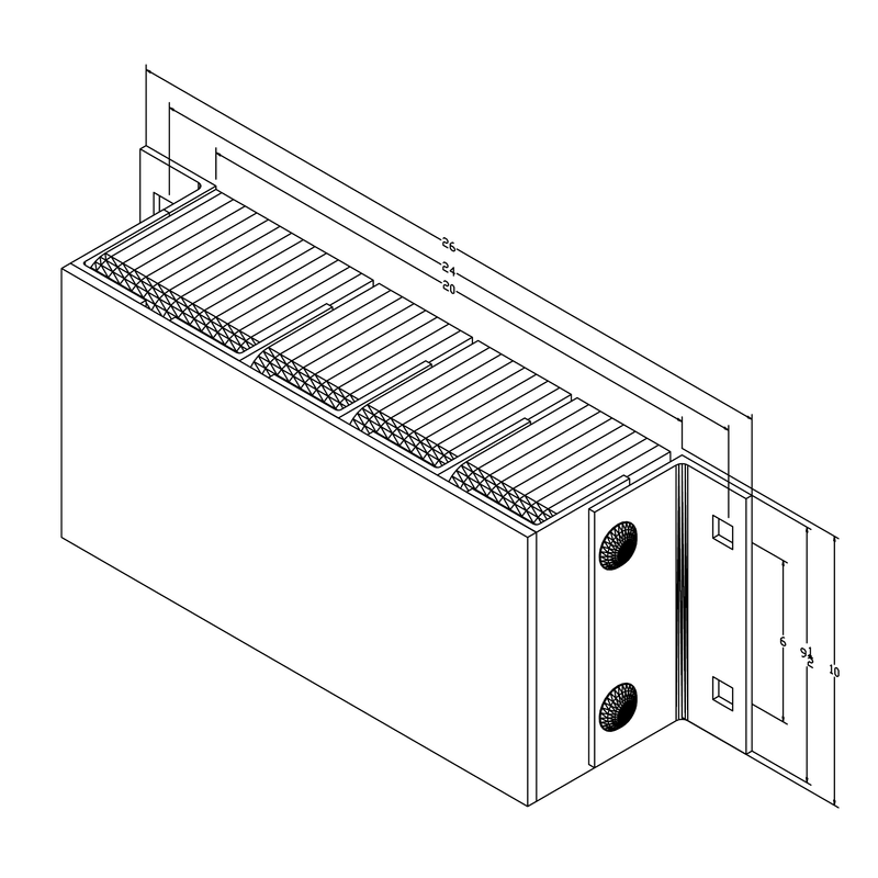 Black on white technical drawing with dimensions.