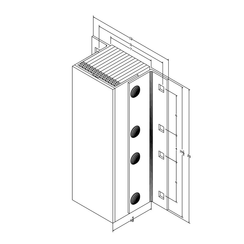 Black on white technical drawing with dimensions.