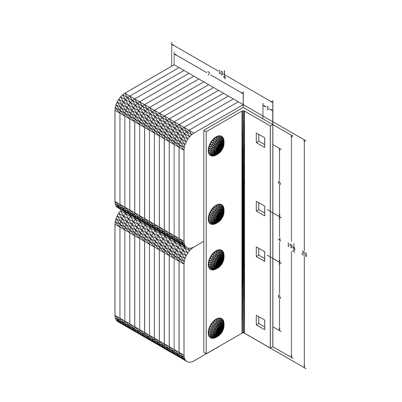 Black on white technical drawing with dimensions.