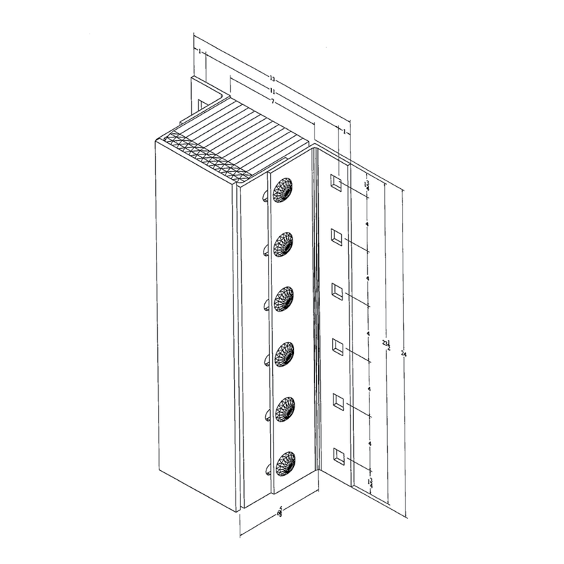 Black on white technical drawing with dimensions.
