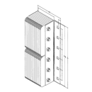 Black on white technical drawing with dimensions.