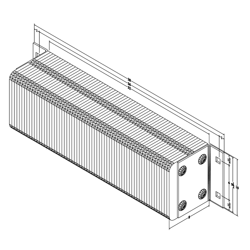 Black on white technical drawing with dimensions.