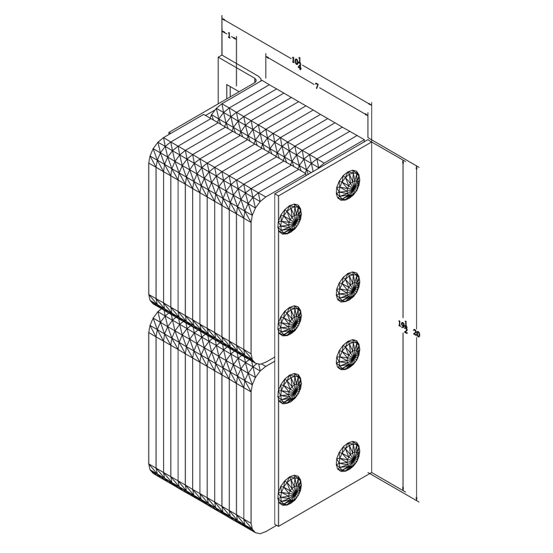 Black on white technical drawing with dimensions.