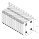 Black on white technical drawing with dimensions.