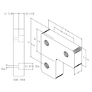 Black on white technical drawing with dimensions.