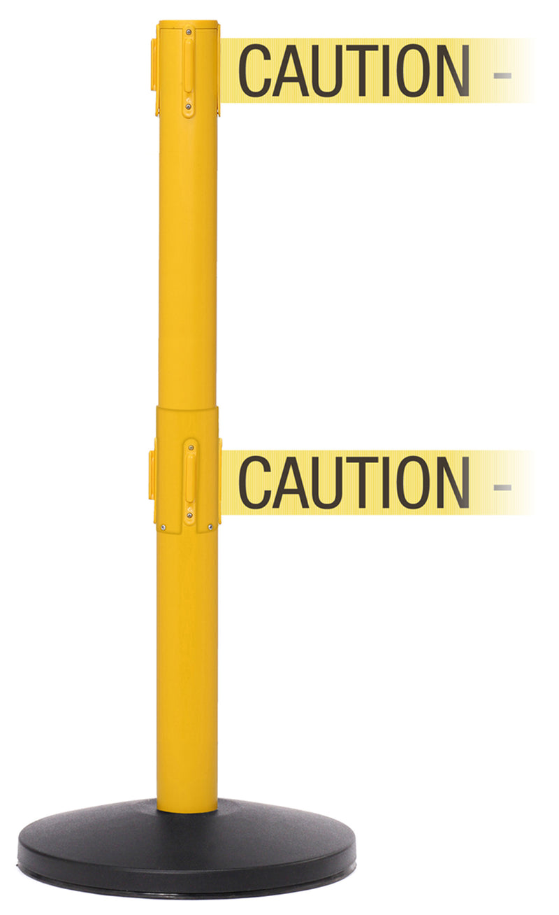 2 Belt 3" Stanchion in Yellow