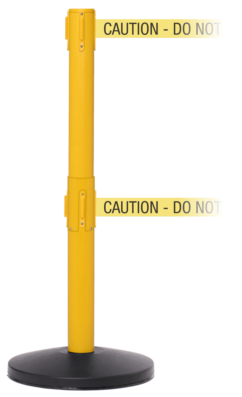 2 Belt Stanchion in Yellow 