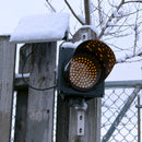 8 Inch Diameter Solar Powered Traffic Light