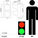 12 Inch Diameter Lens Stop-Go Loading Dock Light