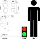 8 Inch Diameter Lens Stop-Go Loading Dock Light