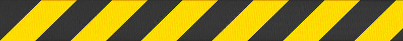 Black and Yellow diagonal nylon swatch